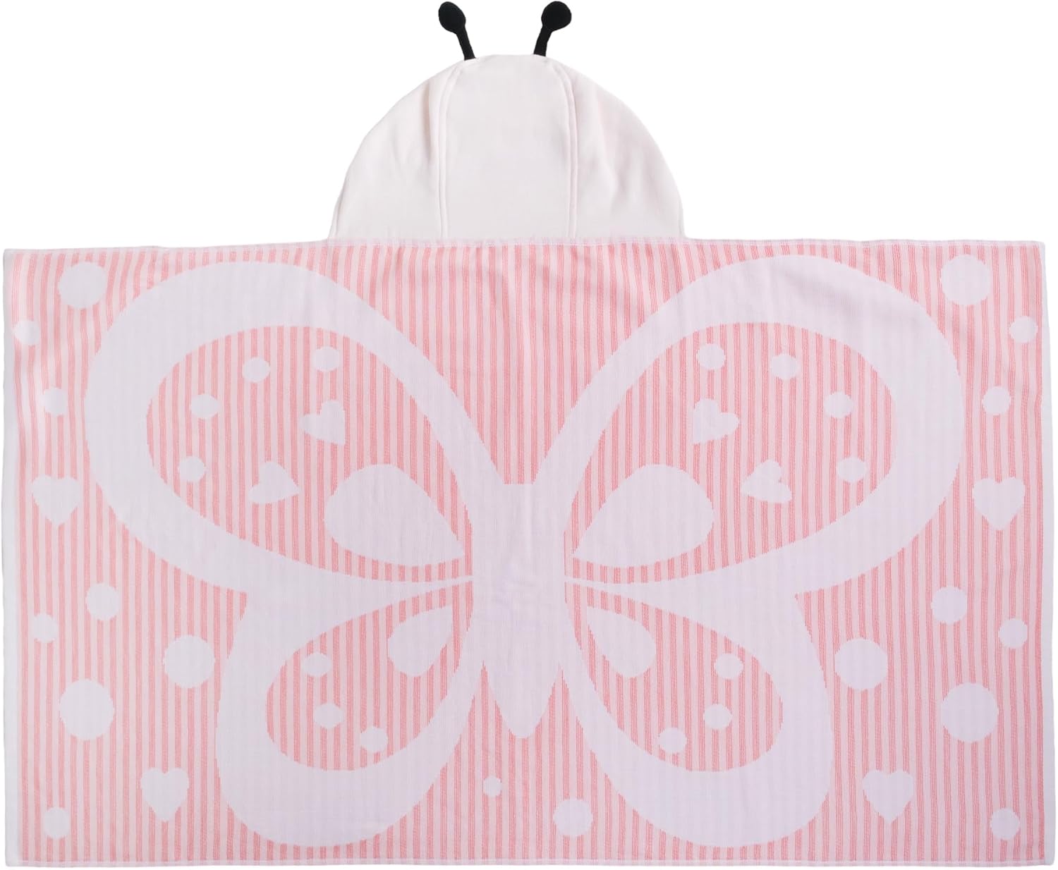 Children's Hooded Beach Poncho Towel (Butterfly Pattern)