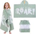 Children's Hooded Beach Poncho Towel (Dinosaur Design)