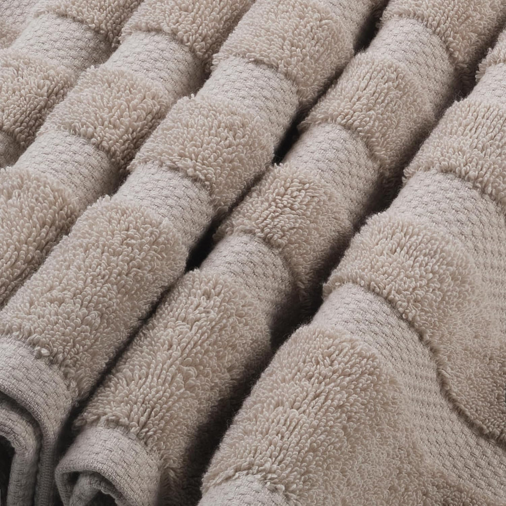 Luxury Pure Cotton Turkish Bath Towels (Set of 4, Sand)