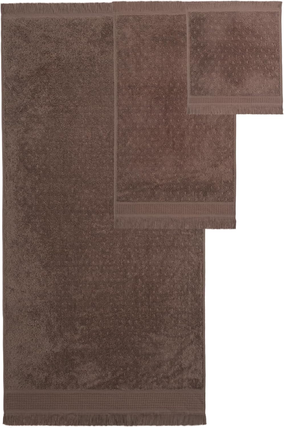 Luxury Hand Towels, 4-Pack, Coffee Brown (16 x 28 inches)
